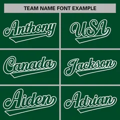 Green Green-White Classic Varsity Full-Snap Letterman Jacket 3