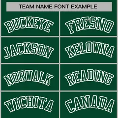 Green Green-White Classic Varsity Full-Snap Letterman Jacket 5