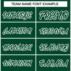 Green Green-White Classic Varsity Full-Snap Letterman Jacket 5