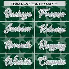 Green Grey All Star Graffiti Pattern Football Jersey 3