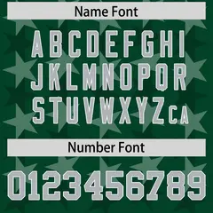 Green Grey All Star Graffiti Pattern Football Jersey 4