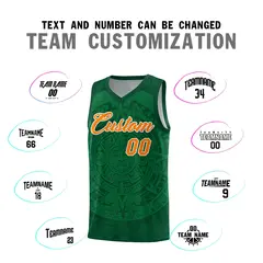 Green Kelly Green Aztec Sun Stone Graffiti Basketball Jersey 4