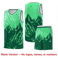 Green Kelly Green Beast Pattern Sports Basketball Jersey 7