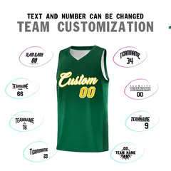 Green Kelly Green Gradient Basketball Jersey Sports Uniform 4