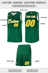 Green Kelly Green Gradient Basketball Jersey Sports Uniform 5