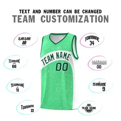 Green Kelly Green Irregular Dot Graffiti Basketball Jersey 4