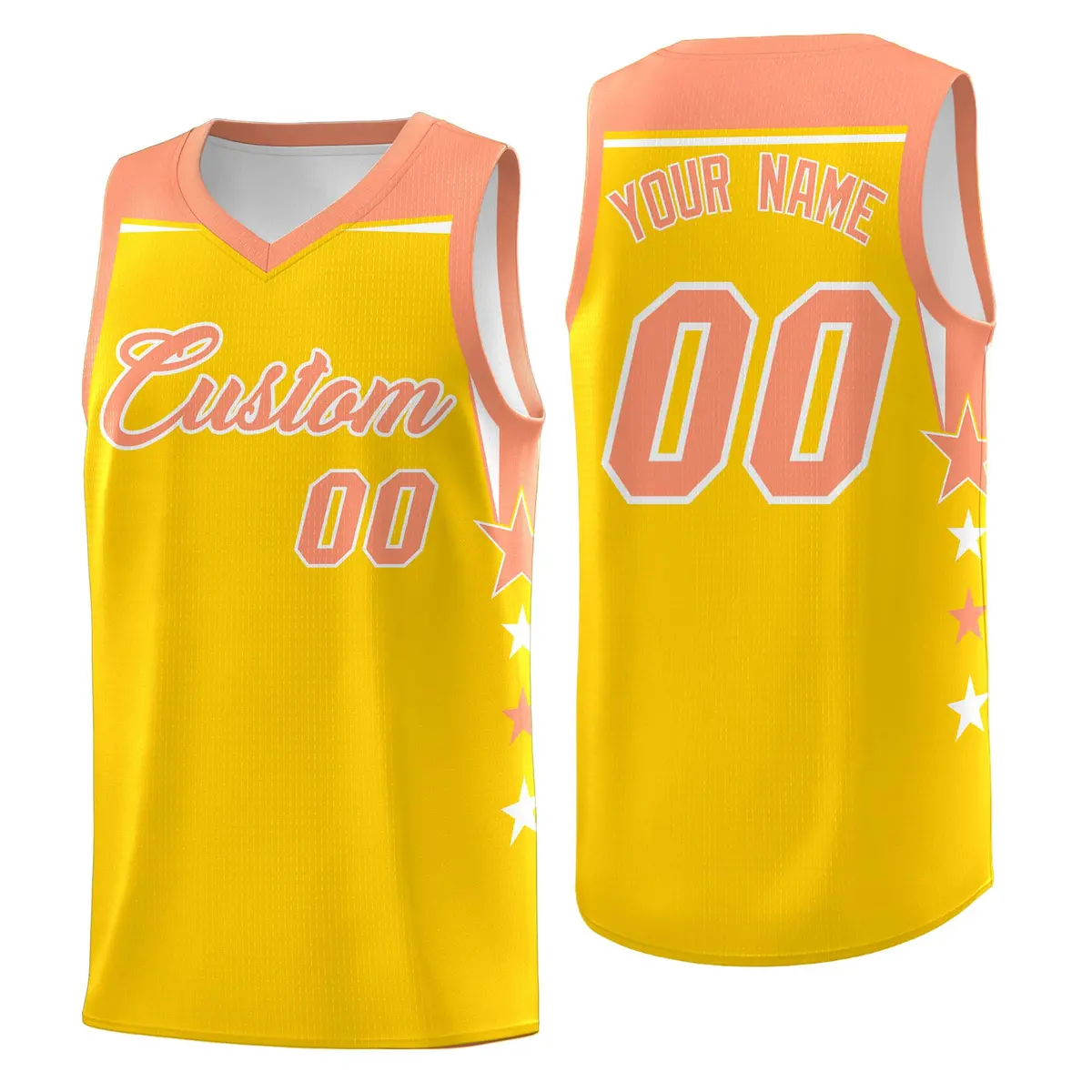 Green Kelly Green Two Tone Side Star Color Block Basketball Jersey