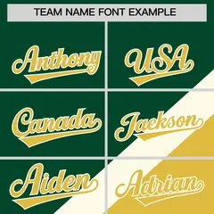 Green Khaki Raglan Varsity Full-Snap Letterman Baseball Jacket 3