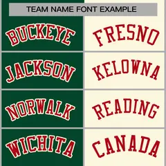 Green Khaki-Red Two Tone Split Varsity Letterman Jacket 5