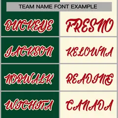 Green Khaki-Red Two Tone Split Varsity Letterman Jacket 5