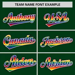 Green LGBT Rainbow Pride Month Letterman Baseball Jacket 5