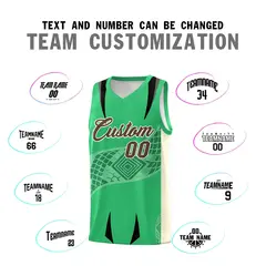 Green Light Khaki Snake Scale Venomous Fang Graffiti Basketball Jersey 4