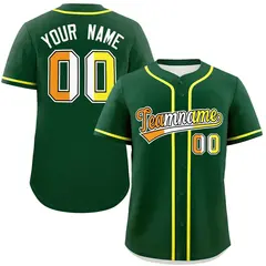 Green Maverique Pride Month Baseball Jersey