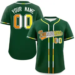 Green Maverique Pride Month Baseball Jersey 1