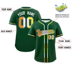 Green Maverique Pride Month Baseball Jersey 2