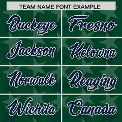 Green Navy All Star Graffiti Pattern Football Jersey 3