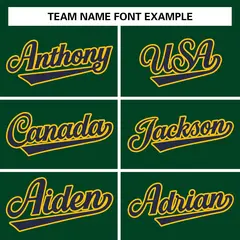 Green Navy-Gold Raglan Varsity Full-Snap Letterman Jacket 5