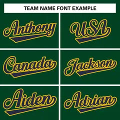 Green Navy-Gold Raglan Varsity Full-Snap Letterman Jacket 5