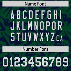 Green Navy Graffiti Pattern Authentic Baseball Jersey 4
