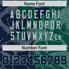 Green Navy Split Lightning Pattern Football Jersey 4