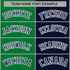 Green Navy Two Tone Split Varsity Full-Snap Letterman Jacket 5