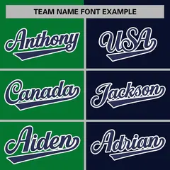 Green Navy Two Tone Split Varsity Full-Snap Letterman Jacket 5