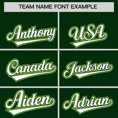 Green Neon Green Floral Gradient Full Button Baseball Jersey 3