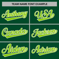 Green Neon Green-White Varsity Full-Snap Letterman Jacket 3