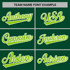 Green Neon Green-White Varsity Full-Snap Letterman Jacket 5