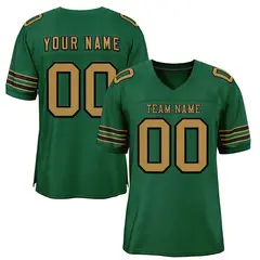 Green Old Gold Black Classic Style Authentic Football Jersey 1