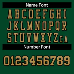 Green Old Gold Black Classic Style Authentic Football Jersey 4