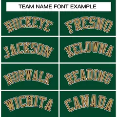 Green Old Gold-Black Varsity Full-Snap Letterman Jacket 5