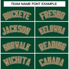 Green Old Gold-Black Varsity Full-Snap Letterman Jacket 5