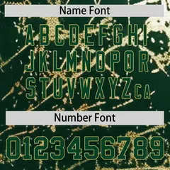 Green Old Gold Shiny Gold Cracked Texture Baseball Jersey 5