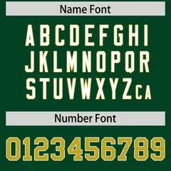 Green Old Gold Shoulder Cut Two-Tone Flag Football Jersey 4