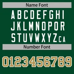 Green Old Gold-White Full-Snap Varsity Letterman Jacket 6