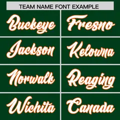 Green Orange and Gold Sides Gradient Fashion Football Jersey 3