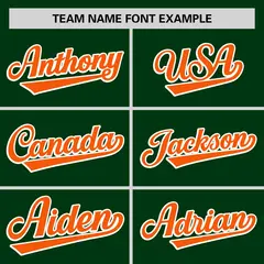 Green Orange Color Block Varsity Letterman Baseball Jacket 3