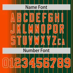 Green Orange Gradient Pinstripe Varsity Full-Snap Baseball Jacket 4