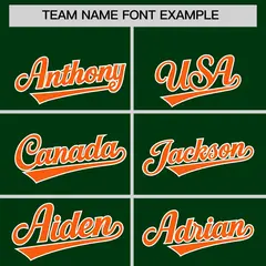 Green Orange K-Ribbon Raglan Color Block Full-Snap Letterman Jacket 3