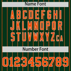 Green Orange Stripe Raglan Sleeves Fashion Baseball Jersey 4