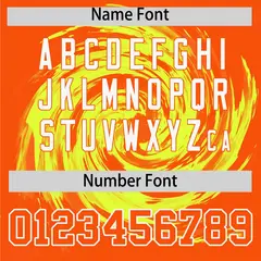 Green Orange Swirl Graffiti Pattern Baseball Jersey 4