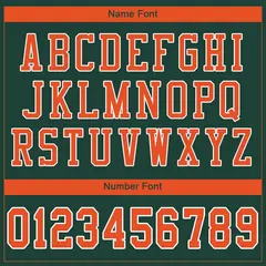 Green Orange-White Classic Mesh Authentic Football Jersey 3
