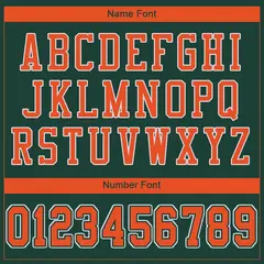 Green Orange-White Classic Mesh Authentic Football Jersey 3