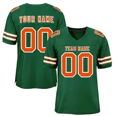 Green Orange-White Classic Style Authentic Football Jersey 1