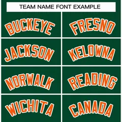 Green Orange-White Classic Style Hockey Jersey 3