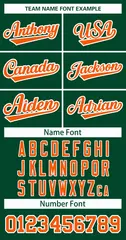 Green Orange-White Classic Style Hockey Jersey 3