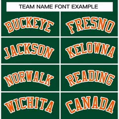 Green Orange-White Classic Style Hockey Jersey 3