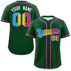 Green Pansexuality Pride Month Baseball Jersey