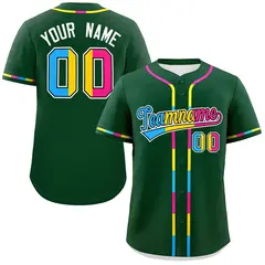 Green Pansexuality Pride Month Baseball Jersey 1